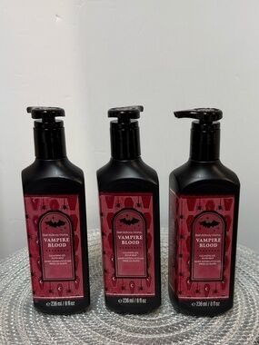 BBW Vampire Blood Cleansing Gel Hand Soap Set of 3 NWT